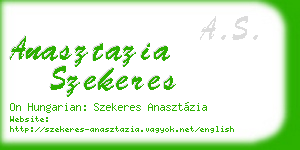 anasztazia szekeres business card