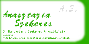 anasztazia szekeres business card